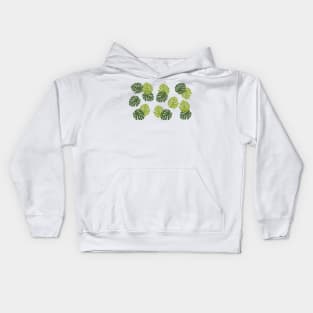 Palm Leave Pattern Kids Hoodie